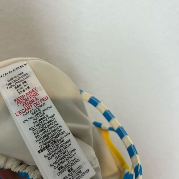 Burberry Baby Sunshine Striped One-Piece Swim Bathing Suit Size 9M 9 Months - Picture 7 of 7